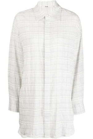 B+AB Check-pattern shirt set