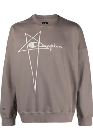 Rick Owens Embroidered-logo organic-cotton jumper