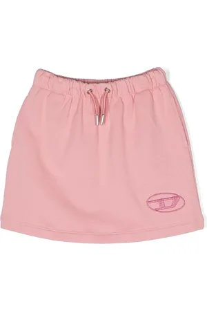 Diesel Logo-embroidered drawstring-waistband skirt