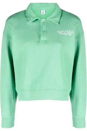 Sporty & Rich Logo-print cotton polo shirt