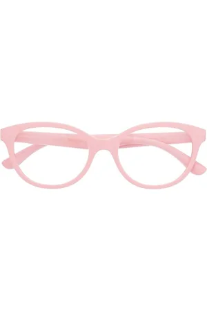 Dolce & Gabbana Logo-embossed round-frame glasses