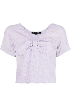 tout a coup Bow-detailing short-sleeve top