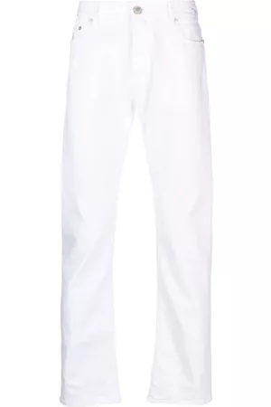 MOORER Logo-patch straight-leg jeans