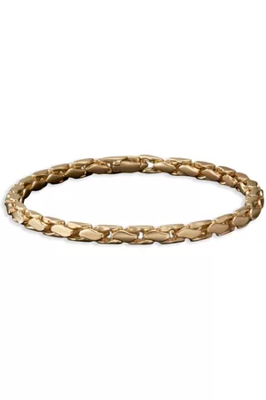 David Yurman 18kt yellow Fluted chain bracelet (5mm)