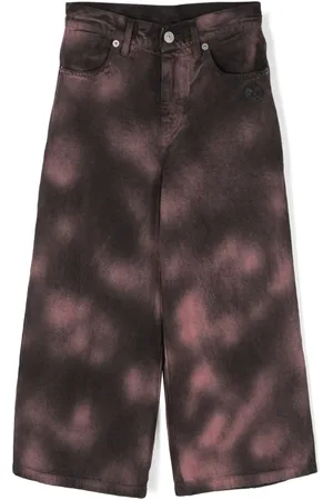 Diesel Logo-embellished bleach-wash jeans