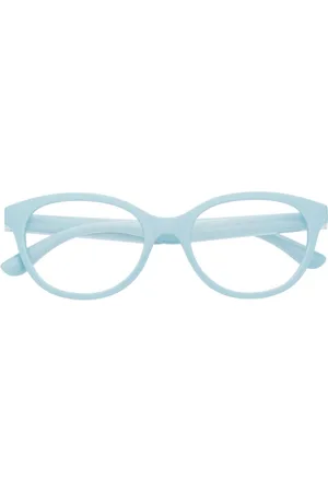 Dolce & Gabbana Logo-embossed round-frame glasses