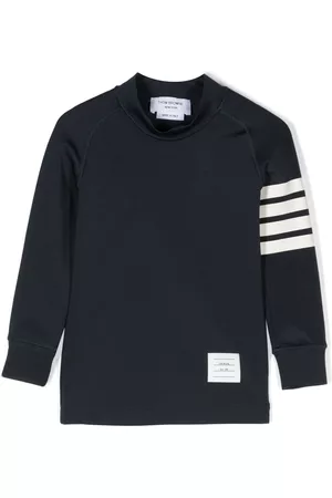 Thom Browne Boys Long Sleeve Polo Shirts - Swim rashguard top
