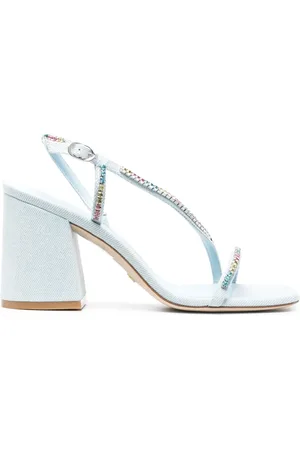 Stuart Weitzman Crystal-embellishment open-toe sandals