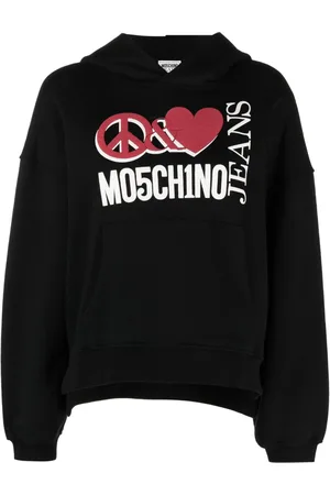 Moschino Logo print oversized hoodie