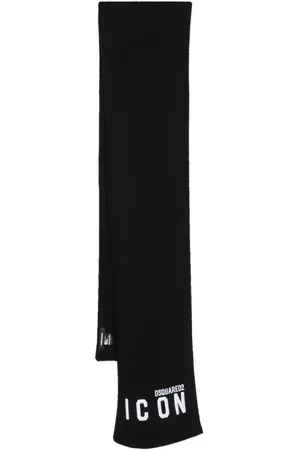 Dsquared2 Logo-appliqu?? knitted scarf