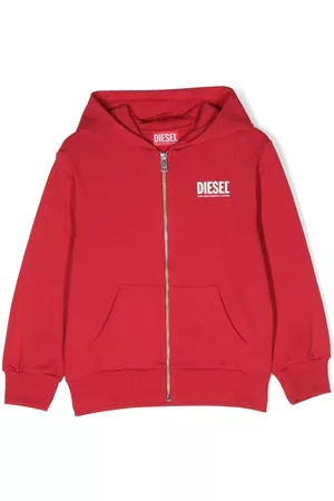 Diesel Logo-print zip-up hoodie