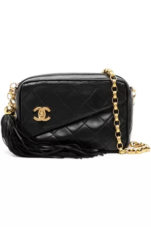 CHANEL Women 17 Inch Laptop Bags - 1992 diamond-quilted Bijoux camera bag