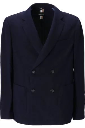 HUGO BOSS Men Double Breasted Blazers - Double-breasted notched blazer