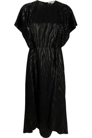 Stella McCartney Woodgrain-effect midi dress