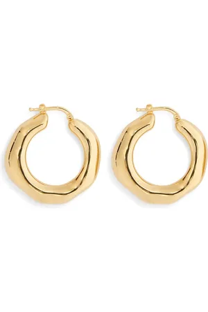 Jil Sander Sculpted hoop design earrings