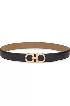 Salvatore Ferragamo Men Belts - Gancini leather belt