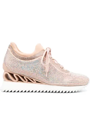 LE SILLA Reiko Wave crystal-embellished sneakers