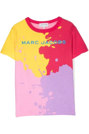 Marc Jacobs Colour-block splatter-print T-shirt