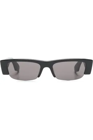 Alexander McQueen Graffiti slashed rectangle sunglasses