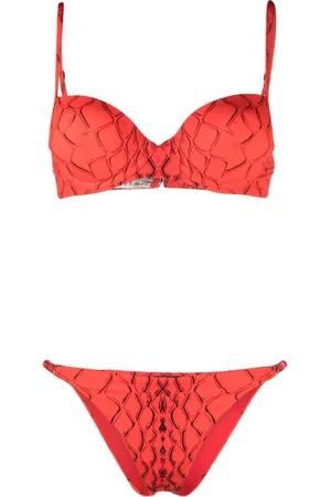Noire Swimwear Abstract-print bikini set