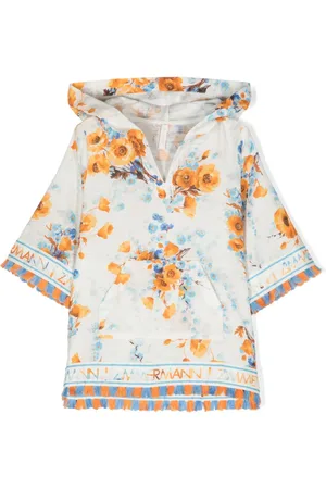 ZIMMERMANN Floral-print hooded dress