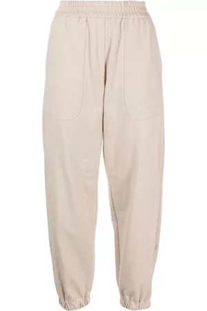 Brunello Cucinelli Women Pants - Ankle-zip track pants