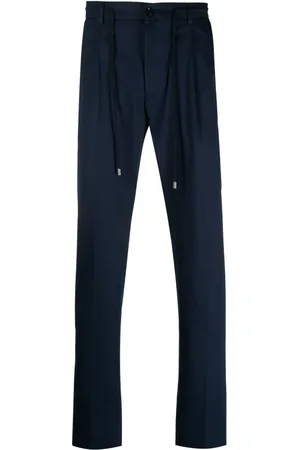 MOORER Anton-WE drawstring tapered trousers