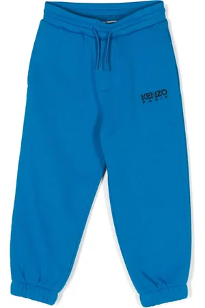 Kenzo Logo-embroidered drawstring track pants