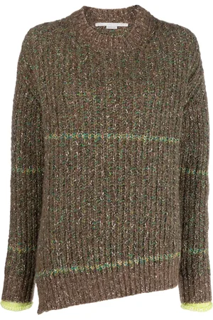 Stella McCartney Melange-effect wool-cotton blend jumper
