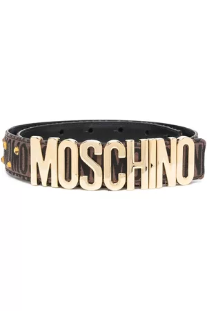 Moschino Women Studded Belts - Stud-embellished leather belt