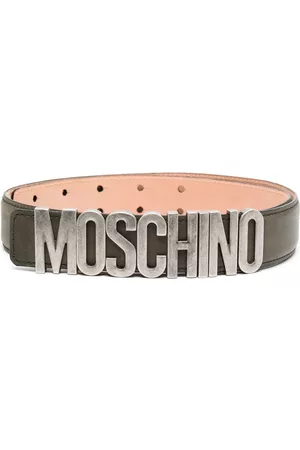 Moschino Men Belts - Logo/lettering leather belt
