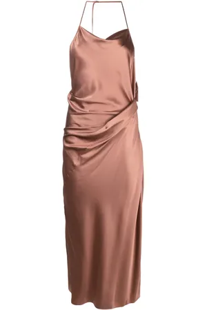 Helmut Lang Draped-design halterneck dress