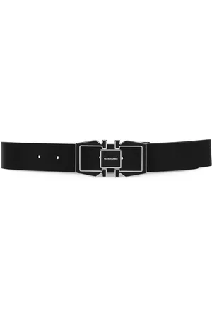 Salvatore Ferragamo Men Belts - Gancini-buckle revesible leather belt