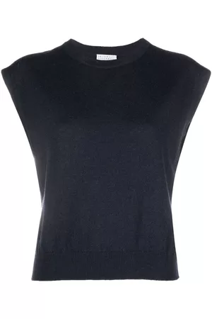 Brunello Cucinelli Women Vests & Camis - Crewneck cashmere vest
