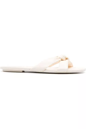 Stuart Weitzman Women Lace up Ballerinas - Flat-sole leather mules