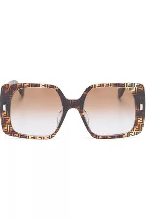 Fendi Women Sunglasses - Oversized monogram-print sunglasses