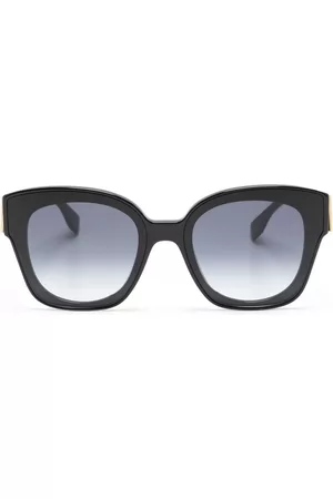 Fendi Women Sunglasses - Logo-plaque geometric-frame sunglasses