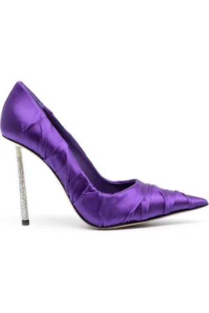 Purple high best sale heel shoes