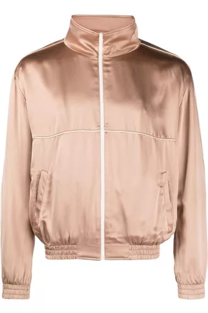 Saint Laurent Zip-up silk track jacket