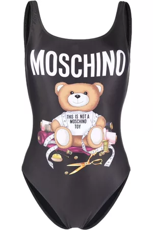 Moschino Women Swimming Costumes - Taddy-Bear logo-print swimsuit