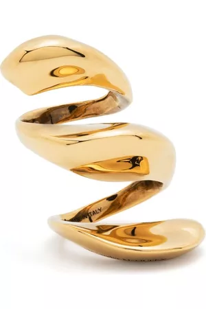 Alexander McQueen Women Rings - Polished-finish engraved-logo ring