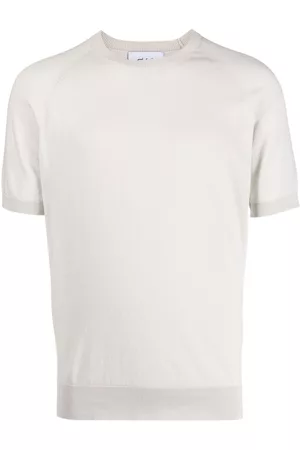 D4.0 Men Short Sleeve - Short-sleeved knitted cotton T-shirt