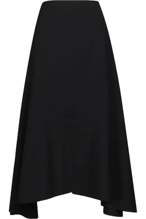 Marni Asymmetric wool midi skirt