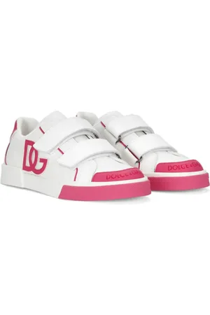 Dolce & Gabbana Logo-embossed leather sneakers