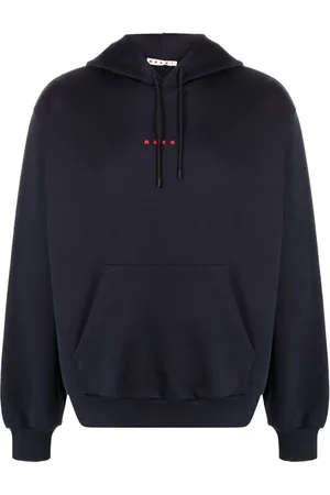 Marni Logo-print cotton hoodie