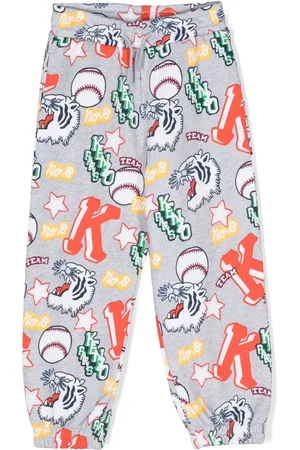 Kenzo Graphic-print cotton track pants