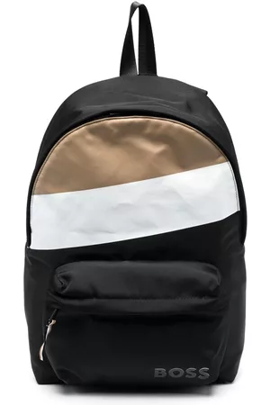 HUGO BOSS Rucksacks - Striped logo-print backpack