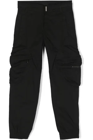 Givenchy Logo-plaque gabardine trousers