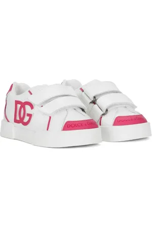 Dolce & Gabbana Logo-embossed leather sneakers