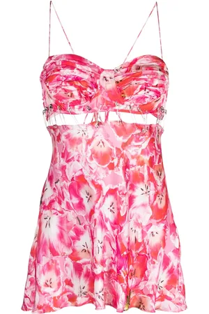 Natasha Zinko Floral-print cut-out top
